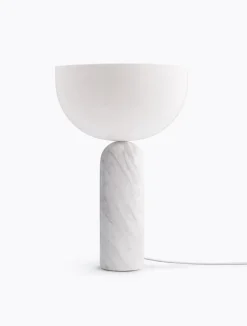 Kizu bordlampe - hvit marmor - L