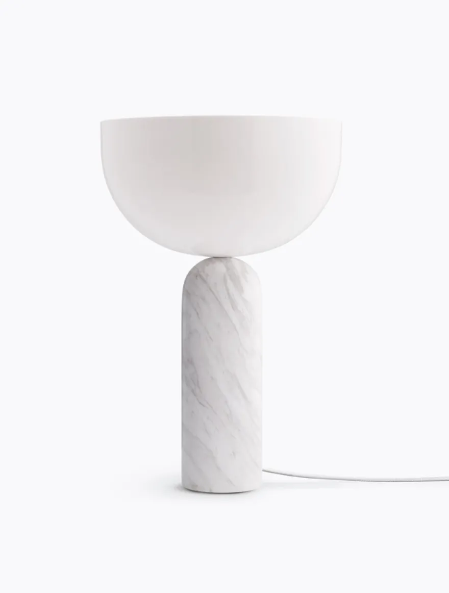 Kizu bordlampe - hvit marmor - L