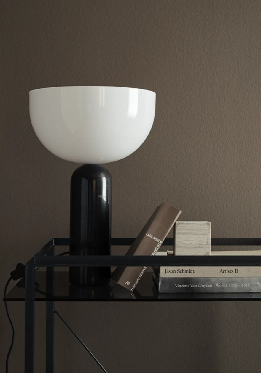 Kizu bordlampe - svart marmor - L