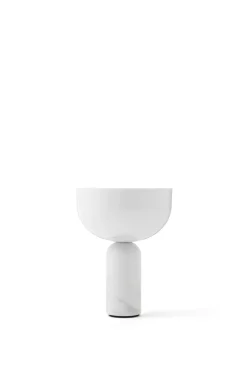 Kizu Portable bordlampe - Hvit marmor