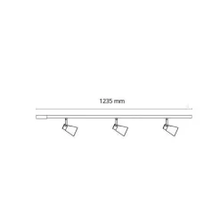 Komplett 1,2m Zip Zoom 3x6W dimtowarm m/endetilkobling - matthvit