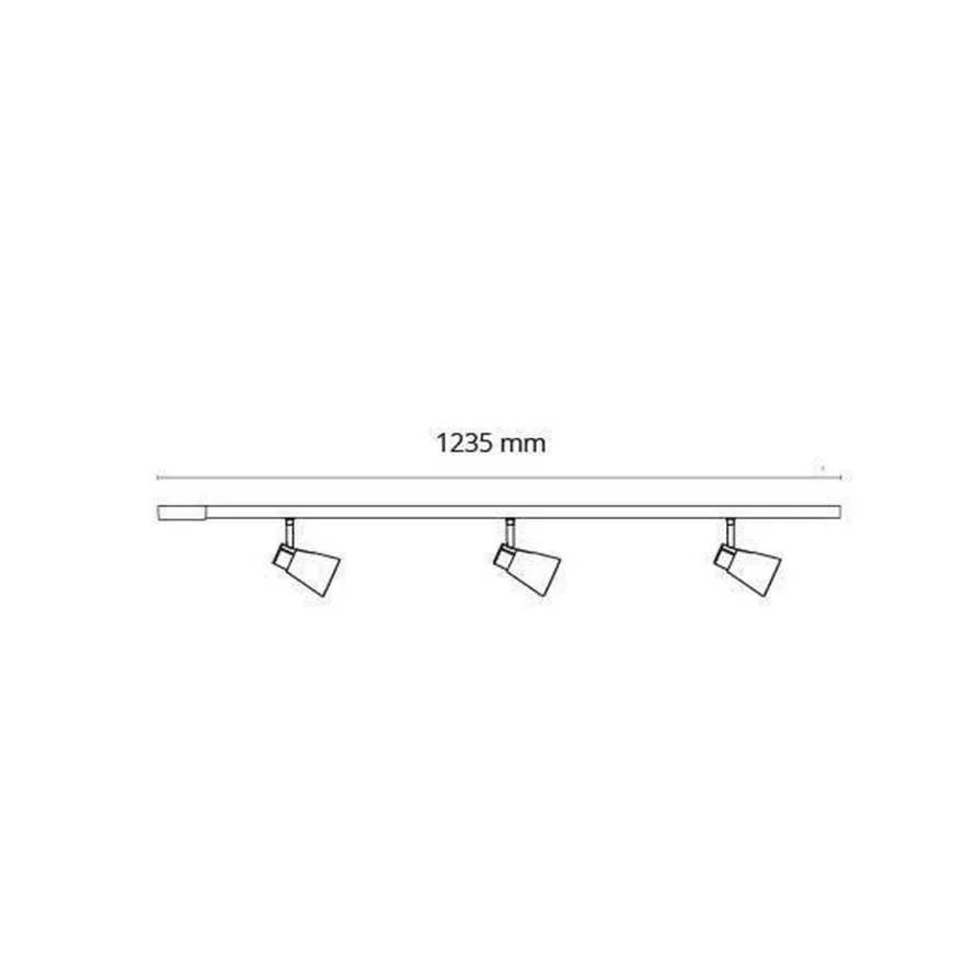 Komplett Zip Zoom 3x6W m/endetilkobling - matthvit