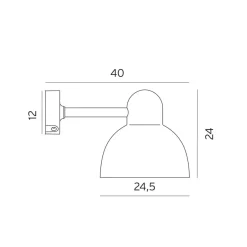 Koster art 724 vegglampe utendørs IP54 E27