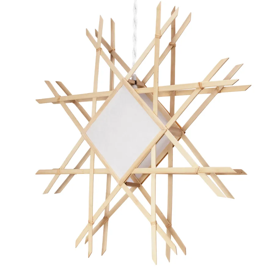 Lea adventsstjerne 70 cm - Natur