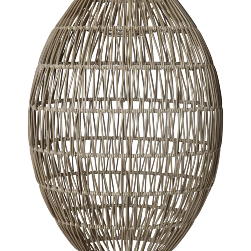 Linde utendørs lampeskjerm 30 cm IP44 - Grå/beige