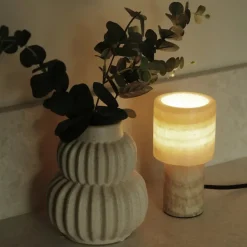 Lucie bordlampe 16 cm - Marmor