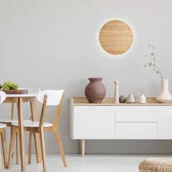 Luna wood vegglampe 30 cm