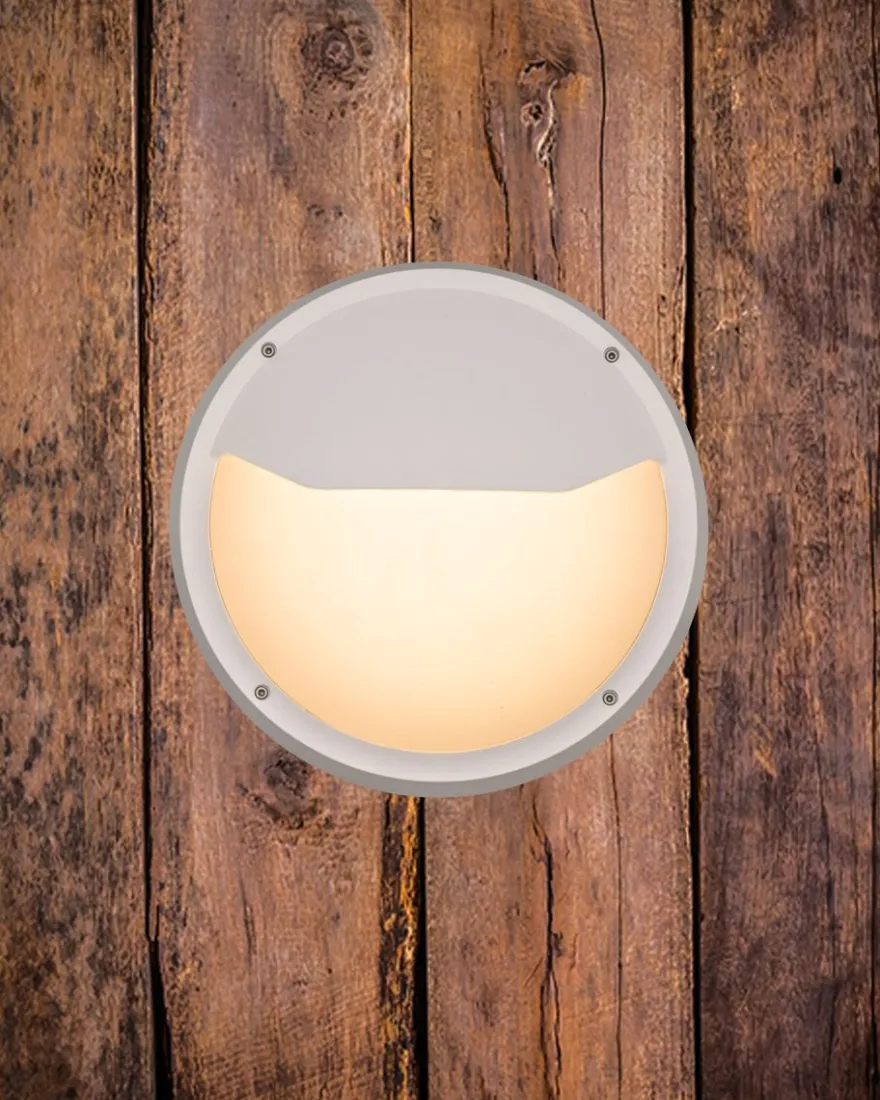 Luno Nuova vegglampe 30 cm utendørs IP65 13W 3000K IK6 - Hvit