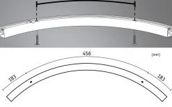 Lyskanal buet til Linion kanalsystem 13W 3000 Kelvin