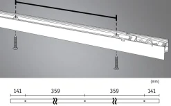 Lyskanal 1 meter til Linion kanalsystem 17W 3000 Kelvin