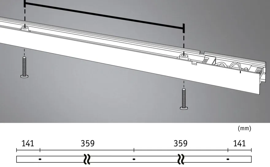 Lyskanal 1 meter til Linion kanalsystem 17W 3000 Kelvin