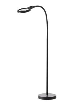Magni portabel oppladbar gulvlampe med forstørrelsesglass