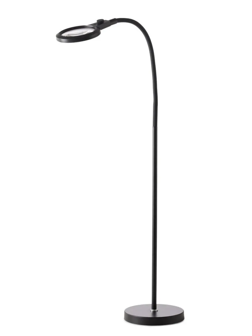 Magni portabel oppladbar gulvlampe med forstørrelsesglass