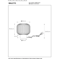 Maloto Bordlampe 20 - Grønn