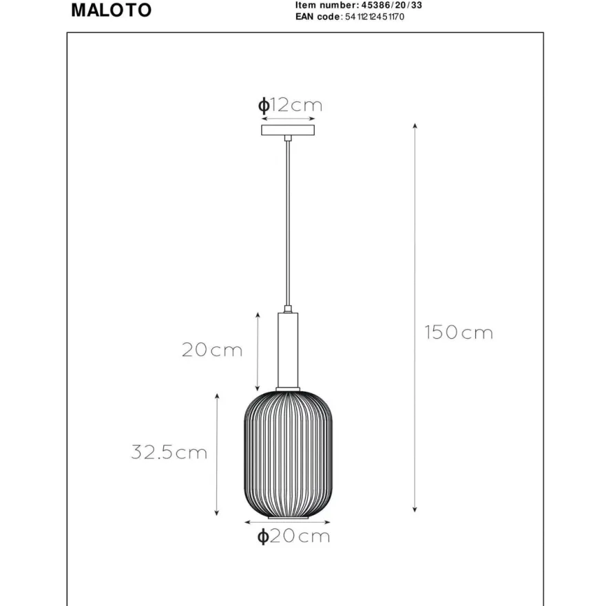 Maloto takpendel 20 - Grønn