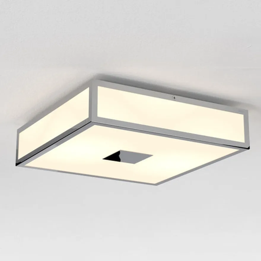 Mashiko 300 Square taklampe IP44 - Polert Krom