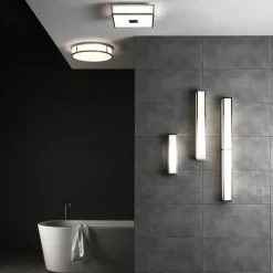 Mashiko 300 Square taklampe IP44 - Polert Krom