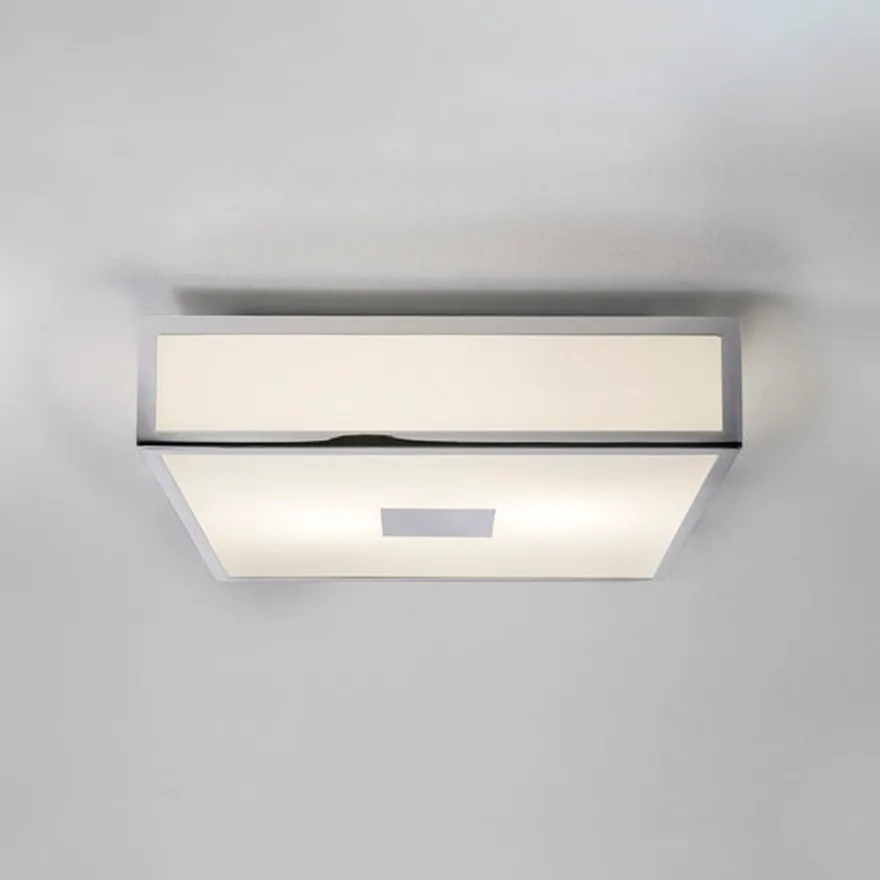 Mashiko 300 Square taklampe IP44 - Polert Krom