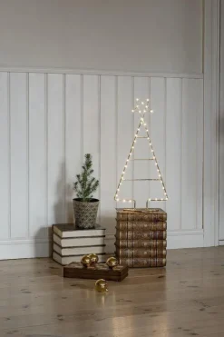 Messing juletre 60 cm 45 LED