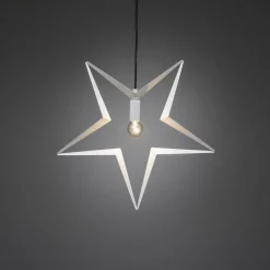 Metallstjerne 45 cm - Hvit