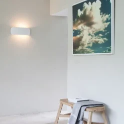 Milo vegglampe - Hvit