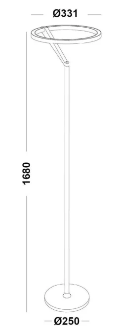 Mind 330 gulvlampe 20W 2700 Kelvin - Dimbar