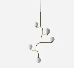 Mobil 5 taklampe - messing