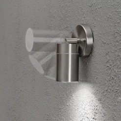 Modena vegglampe ned m/tilt - rustfritt stål