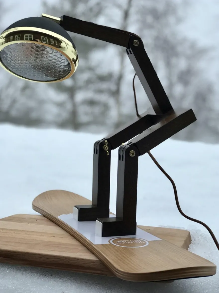 Mr. Wattson bordlampe, Limited Edition - Svart og messing