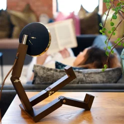 Mr. Wattson bordlampe, Limited Edition - Svart og messing