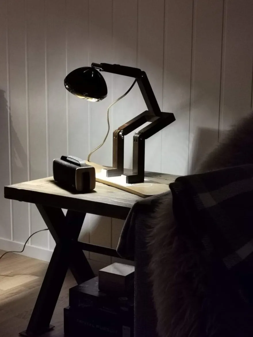 Mr. Wattson bordlampe, Limited Edition - Svart og messing
