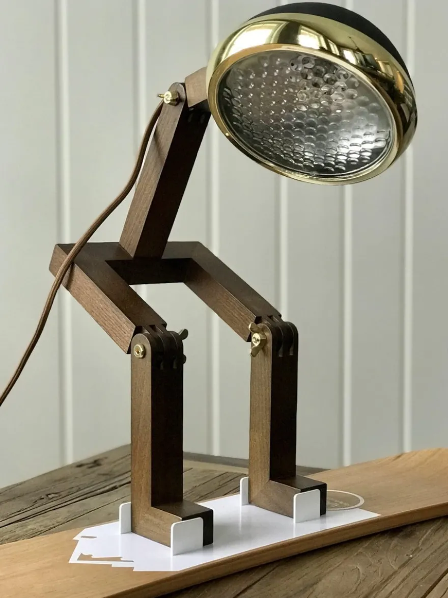 Mr. Wattson bordlampe, Limited Edition - Svart og messing