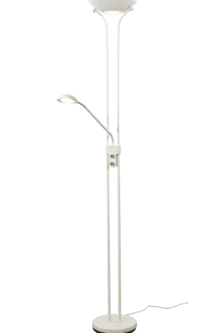 Nice gulvlampe uplight med leselysarm