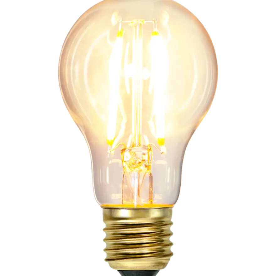 Normal E27 Filament LED 7W 2100K 60 mm dimbar - Klar