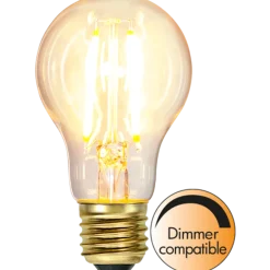 Normal E27 Filament LED 7W 2100K 60 mm dimbar - Klar