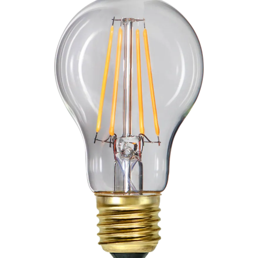 Normal E27 Filament LED 7W 2100K 60 mm dimbar - Klar