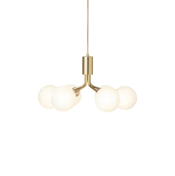 Nuura Apiales 6 taklampe - messing / opal