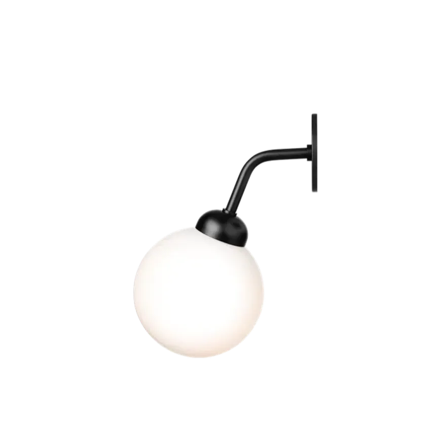 Nuura Apiales vegglampe - direkte montering - Svart/Opal