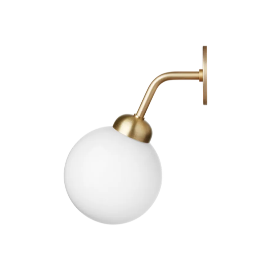 Nuura Apiales vegglampe - direkte montering - messing/Opal