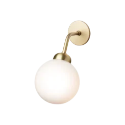 Nuura Apiales vegglampe - direkte montering - messing/Opal