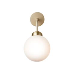 Nuura Apiales vegglampe - direkte montering - messing/Opal