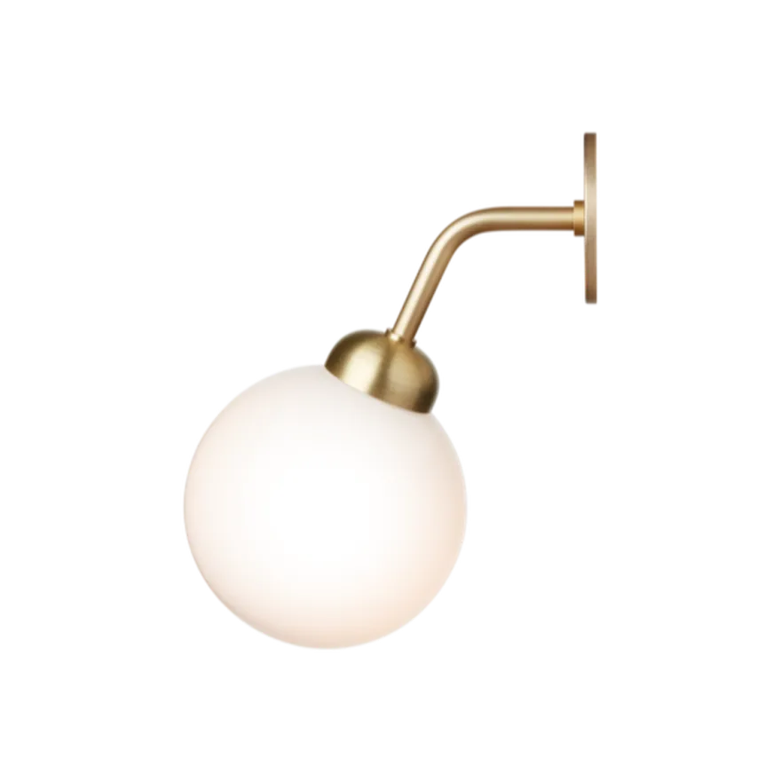 Nuura Apiales vegglampe - direkte montering - messing/Opal