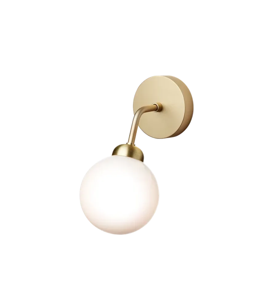 Nuura Apiales vegglampe - messing/Opal