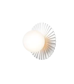 Nuura Liila Muuse vegglampe/taklampe - small - Hvit / opal