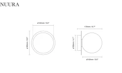 Nuura Liila 1 utendørslampe - mørk bronse/optic