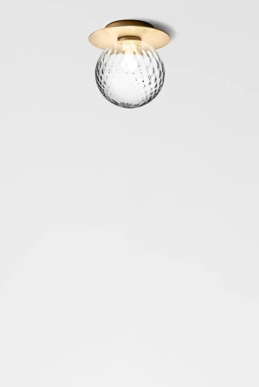 Nuura Liila 1 vegglampe/taklampe - medium - nordic gold / optikk