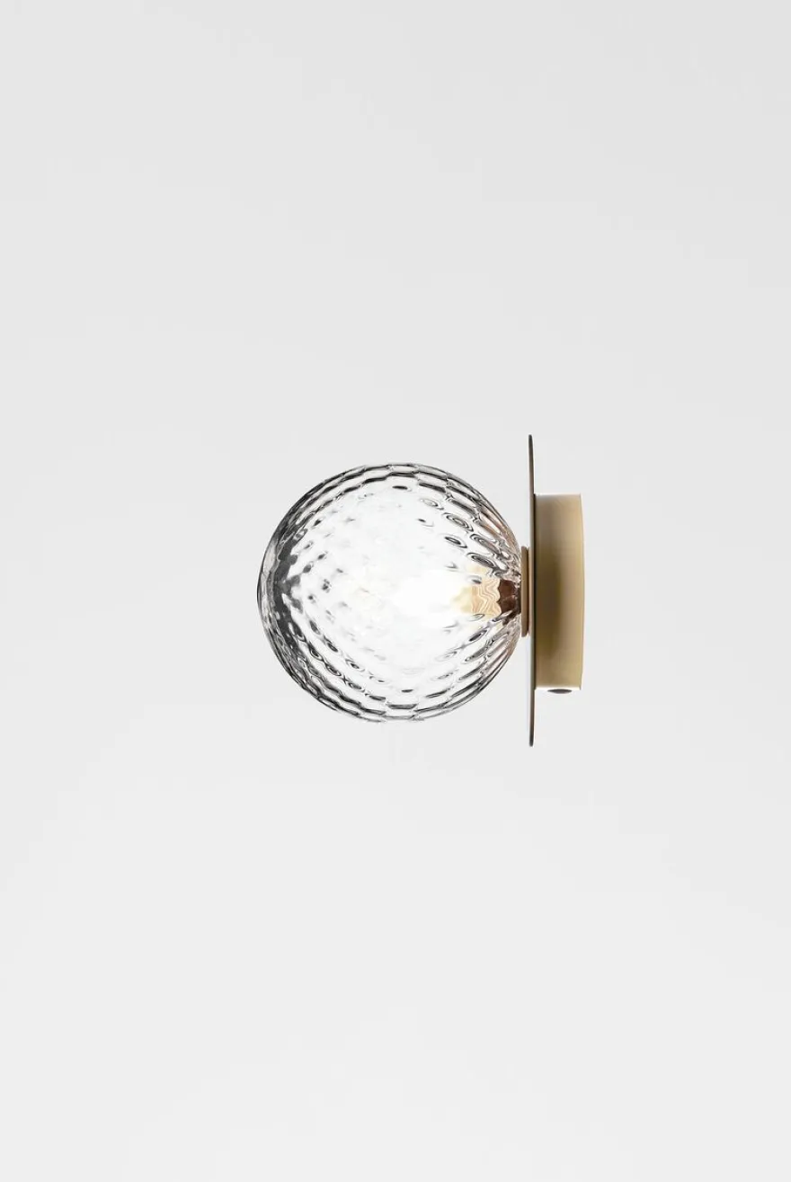 Nuura Liila 1 vegglampe/taklampe - medium - nordic gold / optikk