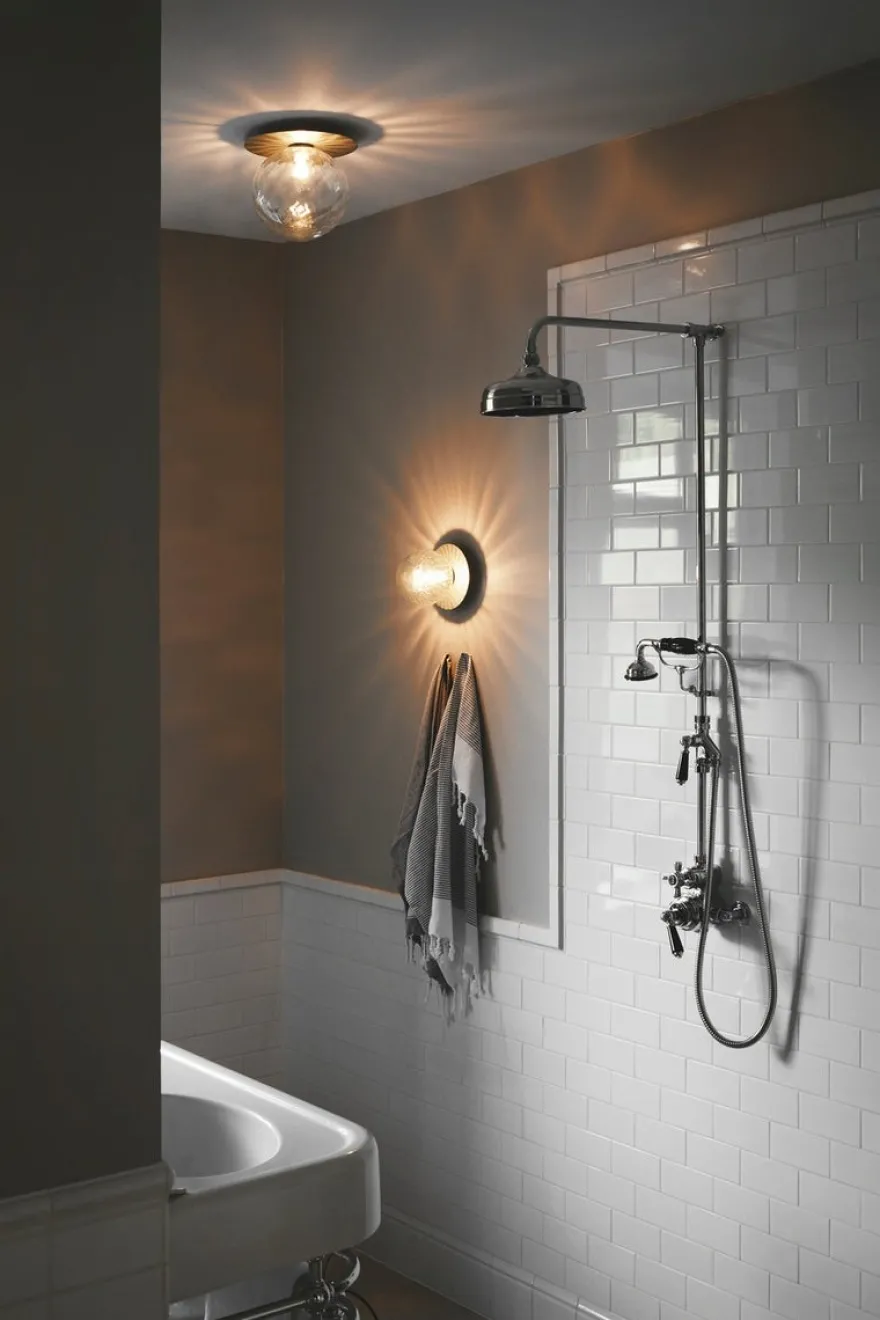 Nuura Liila 1 vegglampe/taklampe - medium - nordic gold / optikk