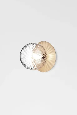 Nuura Liila 1 vegglampe/taklampe - medium - nordic gold / optikk