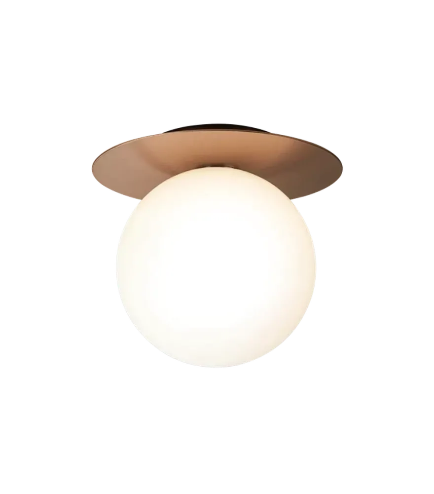 Nuura Liila 1 vegglampe/taklampe - large - bronse / opal